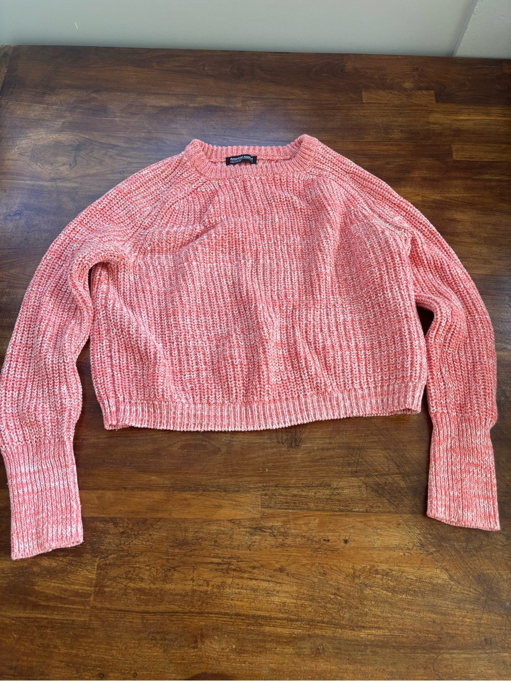 American Apparel Coral Crewneck Knit Sweater